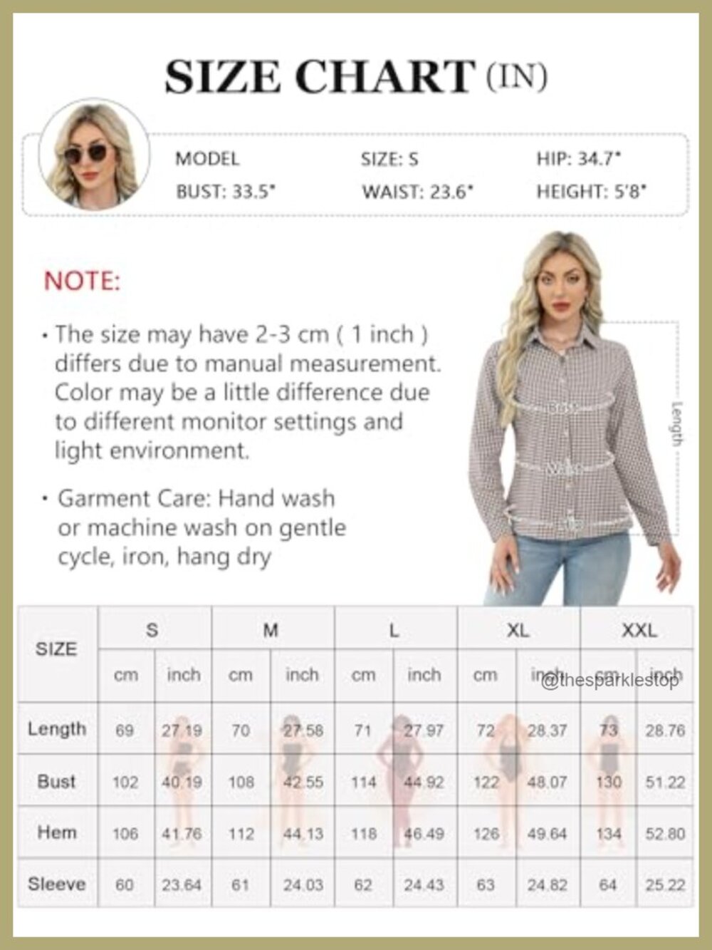Women's Button Down Shirt Long Sleeve Cotton Casual Loose Fit Collared Blouse - Picture 5 of 6